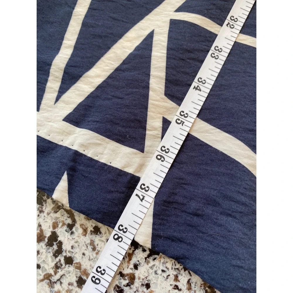 Banana Republic Trapeze Dress M Navy MCM Excellent Geometric Abstract Artsy Mod